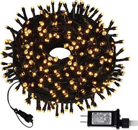 img 4 attached to 🎄 Dooit LED String Lights 82Ft 200 LED Christmas Lights: Waterproof, 8 Twinkle Functions for Indoor Outdoor Decoration, Perfect for Christmas, Party, Wedding - Connectable, Warm White