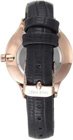 img 3 attached to ⌚ Женские наручные часы с кристаллами и узором на ремешке от Nine West