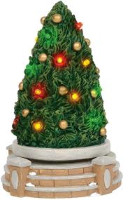img 1 attached to 🎄 7.25 Inch, Multicolor Department 56 Village Cross Product Accessories - Festive Tree Rotating Lit Figurine