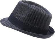 ifsun unisex girls straw fedora boys' accessories at hats & caps logo