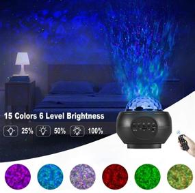 img 3 attached to 🌟 Star Projector Galaxy Light Projector Skylight for Bedroom Ceiling, LED Starlights Music Sky Light Starry Night Light Planetarium Nebula Cove Projector for Kids and Adults - Black: Create a Dreamy Cosmic Atmosphere