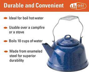 img 1 attached to ☕ GSI Outdoors 10-Cup Tea Kettle for Camping, Cabin, or Farmhouse Kitchen