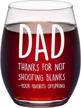 thanks shooting fathers stemless stepfather logo