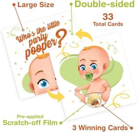 img 3 attached to 🎟️ Entertaining Diaper Raffle Tickets: 33 Funny Baby Shower Games with Emoji Scratch Off Lottery Cards - Perfect Decorations & Supplies for Boy & Girl Baby Showers