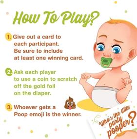 img 1 attached to 🎟️ Entertaining Diaper Raffle Tickets: 33 Funny Baby Shower Games with Emoji Scratch Off Lottery Cards - Perfect Decorations & Supplies for Boy & Girl Baby Showers