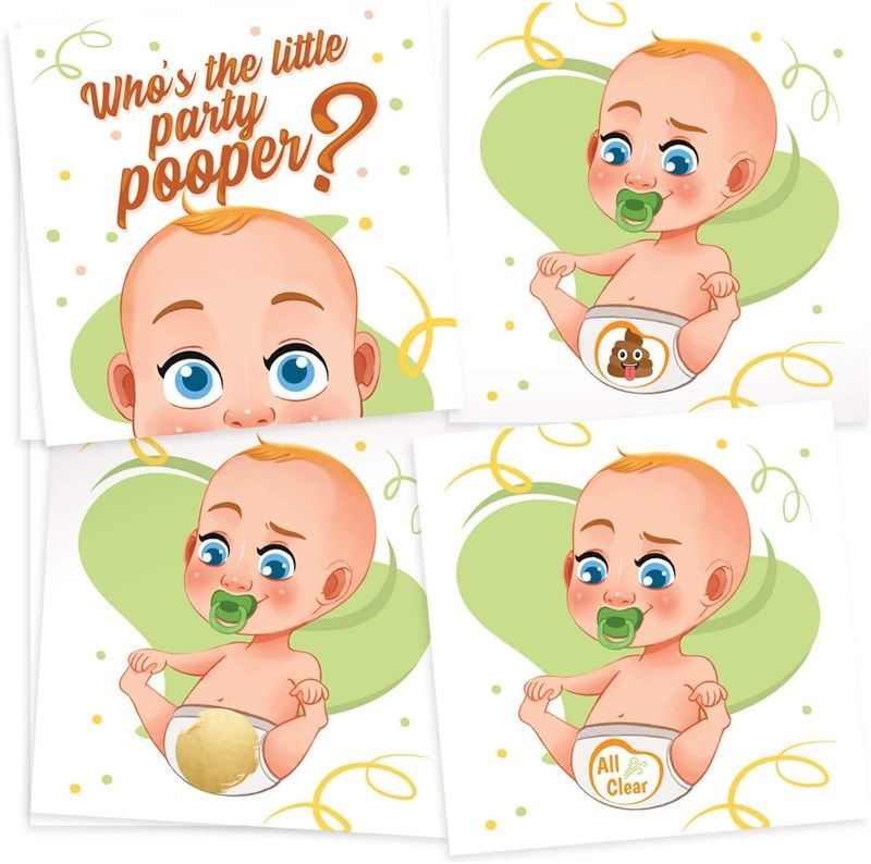 funny baby shower games decorations 로고