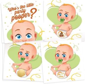 img 4 attached to 🎟️ Entertaining Diaper Raffle Tickets: 33 Funny Baby Shower Games with Emoji Scratch Off Lottery Cards - Perfect Decorations & Supplies for Boy & Girl Baby Showers