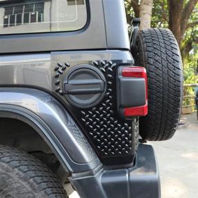 img 1 attached to 🚀 Защитные брызговики задних углов JeCar для Jeep Wrangler JL Unlimited 2018-2020, крышка заднего фонаря, панцирь для кузова