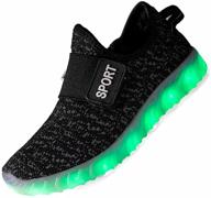 tolln breathable flashing sneakers shoes 009: stylish and comfortable boys' shoes in 01black 31 logo