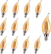 💡 dimmable chandelier led bulb - candelabra base, equivalent to traditional alampever bulb logo