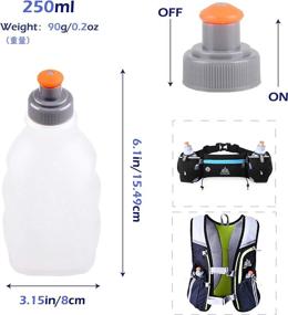 img 1 attached to Ultimate Azarxis Hydration Backpack Pack: Stay Hydrated during Marathon Trail Races with 5L / 5.5L / 8L Running Vest for Women and Men