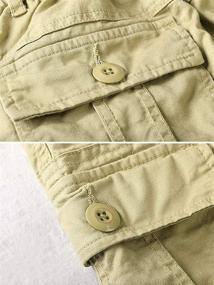 img 1 attached to Mesinsefra Cotton Multi Pockets Pull Cargo Boys' Clothing ~ Pants