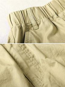 img 2 attached to Mesinsefra Cotton Multi Pockets Pull Cargo Boys' Clothing ~ Pants