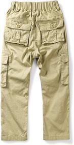 img 3 attached to Mesinsefra Cotton Multi Pockets Pull Cargo Boys' Clothing ~ Pants