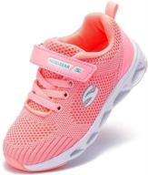 get moving with vicroad lightweight breathable sneakers: perfect girls' shoes for athletics logo