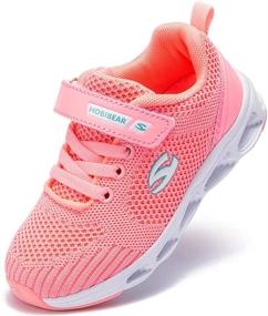 img 4 attached to Get Moving with VICROAD Lightweight Breathable Sneakers: Perfect Girls' Shoes for Athletics