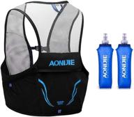 🏃 aonijie hydration pack, trail running vest set with breathable lightweight design and 2.5l capacity, including 2 soft flasks of 500ml each logo