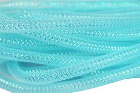 img 3 attached to 🎨 Vibrant Set of 4 Pastel Mesh Decorative Tubing: Ideal for Crafts, Home Décor, and DIY Projects in Assorted Colors