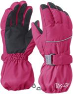 🧤 waterproof thermal winter snow fleece lined insulated gloves for baby toddlers (ages 1-3, 3-5) logo