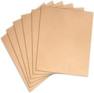 🐄 premium veg tan leather hide for tooling, carving, dyeing, and more (5-6oz, 6"x12") logo