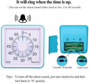 img 1 attached to 🕒 Visual Timer for Kids with Autism - 3.07" Square Analog Countdown Timer - 60-Minute, Silent Ticking - Ideal for Kids, Teachers, Home, School, Classroom, Children, & Adults with Special Needs