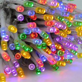 img 2 attached to 🎄 Multicolor Waterproof Christmas Lights, 42.98FT Xmas String Light with 8 Modes, Indoor and Outdoor Holiday Decorations for Christmas Tree, Wedding, Party, Bedroom