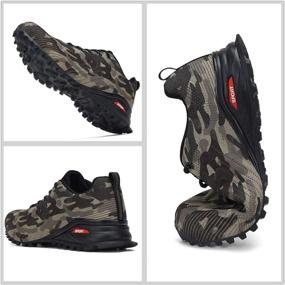 img 2 attached to 👟 Dannto Men's Trail Running Shoes: Lightweight Non Slip Sneakers for Outdoor Hiking, Walking, Camping, and Trekking