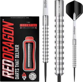 img 1 attached to 🎯 Enhance Your Game with the Red Dragon Javelin: 20g, 22g, 24g Tungsten Darts Set – Complete with Flights and Stems