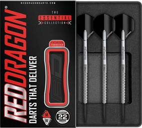 img 4 attached to 🎯 Enhance Your Game with the Red Dragon Javelin: 20g, 22g, 24g Tungsten Darts Set – Complete with Flights and Stems