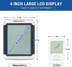 img 1 attached to 🌡️ ThermoPro TP55 Digital Hygrometer & Thermometer: Jumbo Touchscreen, Backlight Monitor