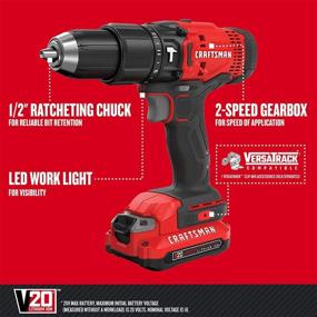 img 3 attached to CRAFTSMAN CMCD711C2 Cordless Hammer Drill