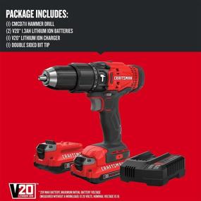 img 2 attached to CRAFTSMAN CMCD711C2 Cordless Hammer Drill