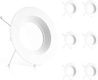 💡 efficient illumination: ensenior 6 pack 5/6 inch led recessed downlight perfect for any space logo