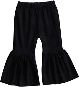 img 4 attached to 👖 Stylish Specialcal Toddler Little Kid Denim Jeans: Flared Bell Bottom Trousers for Girls