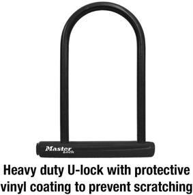 img 2 attached to 🔒 Premium Master Lock 8170D U-Lock Bike Lock – Keyed U-Lock 1 Pack, 6-1/8 in. Wide, Black