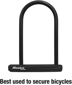 img 1 attached to 🔒 Premium Master Lock 8170D U-Lock Bike Lock – Keyed U-Lock 1 Pack, 6-1/8 in. Wide, Black