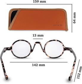 img 3 attached to 🕶️ 3-Pack Retro Round Frame Fashion Readers: Stylish Reading Glasses for Men and Women