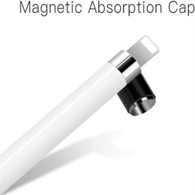 img 1 attached to Enhance Your Apple Pencil with TITACUTE Replacement Magnetic Cap in Black - Compatible with iPad Pro 10.5 inch, 12.9 inch, and 9.7 inch