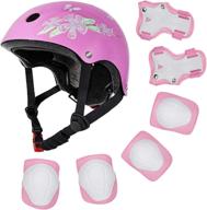 🚲 saiti kids bike helmet and protective gear set - toddler helmet with knee, elbow, and wrist pads for ages 3-8 years - adjustable multi-sport helmet for skateboard cycling - cpsc certified for boys and girls logo