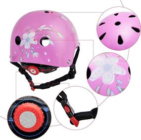 img 2 attached to 🚲 SAITI Kids Bike Helmet and Protective Gear Set - Toddler Helmet with Knee, Elbow, and Wrist Pads for Ages 3-8 Years - Adjustable Multi-Sport Helmet for Skateboard Cycling - CPSC Certified for Boys and Girls