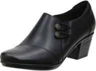 👠 premium style and comfort: clarks women's emslie warren leather shoes logo