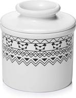 bohemian dishwasher-safe butter keeper serving dish logo