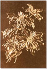 img 3 attached to 🌺 Tim Holtz Sizzix Tex Fades Embossed Poinsettia