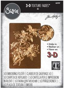 img 2 attached to 🌺 Tim Holtz Sizzix Tex Fades Embossed Poinsettia