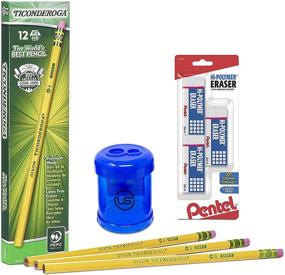 img 4 attached to Pencils Wood Cased 12 Pack Hi Polymer Sharpener