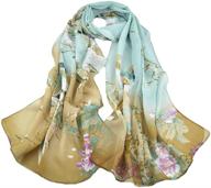 🌸 lmverna womens chiffon flowers scarves: stylish accessories for women's scarves & wraps logo