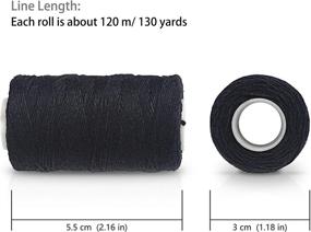 img 2 attached to 🧵 Ryalan Weaving Needle Combo Deal: Black Thread & 10pcs Needles for Wig Making, Hair Extensions, Hair Weave Sewing