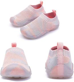 img 1 attached to 👟 Top-rated Toddler Shoes: Lightweight, Breathable Mesh Indoor Slippers for Boys & Girls