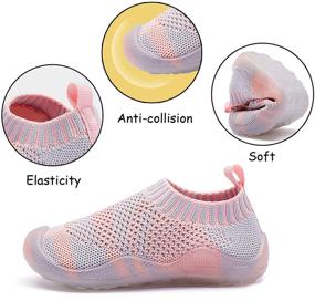 img 3 attached to 👟 Top-rated Toddler Shoes: Lightweight, Breathable Mesh Indoor Slippers for Boys & Girls