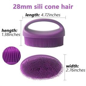 img 1 attached to 💜 Pudy Roll Silicone Body Scrubber: Effective Shower Accessory for Exfoliation and Massage, Soft & Foam-friendly, Long-lasting & Purple for All Skin Types